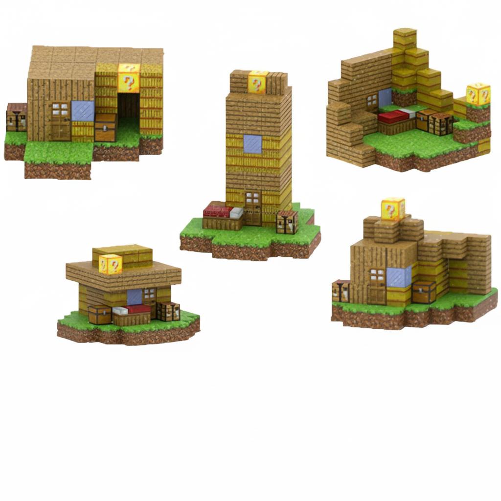 Klocki Magnetyczne Minecraft "Domek 2" 100szt