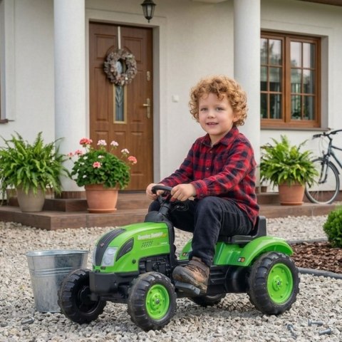 FALK Country Farmer Traktorek na Pedały z Przyczepką Zielony 2-5 lat
