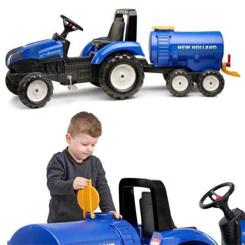  Przyczepa Cysterna Beczkowóz z Kranem New Holland Niebieska 3-7 Lat