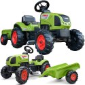  Traktor Claas Zielony na Pedały z Przyczepą + Klakson od 2 Lat.