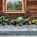  Traktor Claas Zielony na Pedały z Przyczepą + Klakson od 2 Lat.