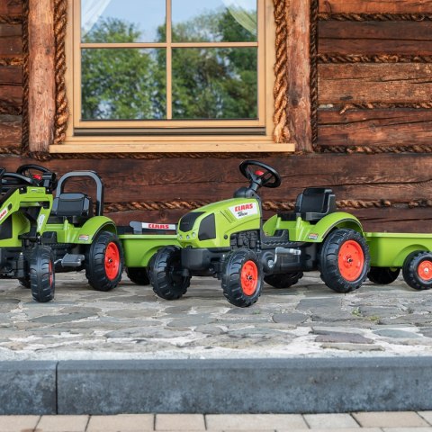  Traktor Claas Zielony na Pedały z Przyczepą + Klakson od 2 Lat.
