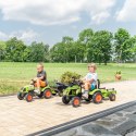 Traktor Claas Zielony na Pedały z Przyczepą + Klakson od 2 Lat.