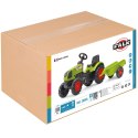  Traktor Claas Zielony na Pedały z Przyczepą + Klakson od 2 Lat.