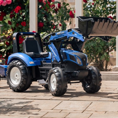  Traktor na Pedały New Holland T8 z Łyżką i Przyczepą 3-7 lat