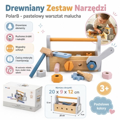  PolarB Drewniana Skrzynka z Narzędziami