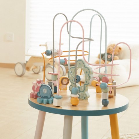  PolarB Drewniany Stolik Edukacyjny Manipulacyjny Przeplatanka Montessori