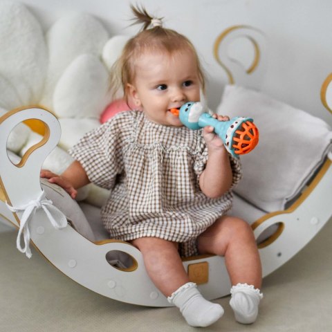 WOOPIE BABY Grzechotka Żyrafka Sensoryczna Gryzak z Muzyką Montessori 1 szt.
