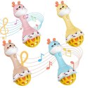 WOOPIE BABY Grzechotka Żyrafka Sensoryczna Gryzak z Muzyką Montessori 1 szt.