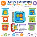 WOOPIE BABY Kostka Sensoryczna Manipulacyjna 6w1 Edukacyjna Zabawka Interaktywna