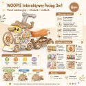 WOOPIE Interaktywny Pociąg Jeździk Pchacz 3w1 Edukacyjny Grający Światło