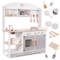 Kuchnia dla dzieci drewniana MDF MODERN CLASSIC akcesoria 82cm szara