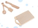 Kuchnia dla dzieci drewniana MDF MODERN CLASSIC akcesoria 82cm szara