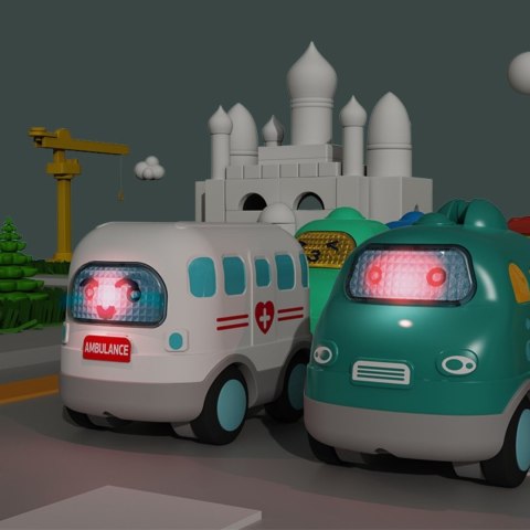 WOOPIE BABY Interaktywna Karetka Ambulans Samochodzik Dźwięk Światła