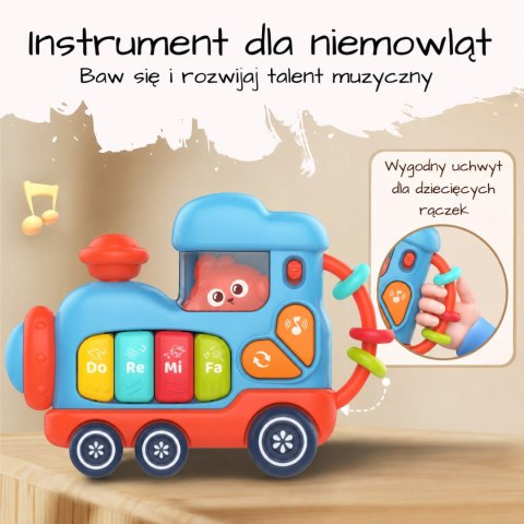 WOOPIE BABY Interaktywne Muzyczne Pianinko Lokomotywa
