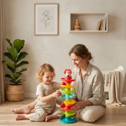 WOOPIE BABY Kulodrom Tor Kulkowy Zestaw Spirala + 6 Kulek