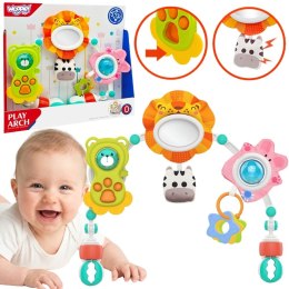 WOOPIE BABY Łuk Sensoryczny Do Łóżeczka I Wózka Zwierzęta Lew Niedźwiedź