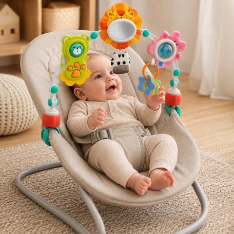WOOPIE BABY Łuk Sensoryczny Do Łóżeczka I Wózka Zwierzęta Lew Niedźwiedź