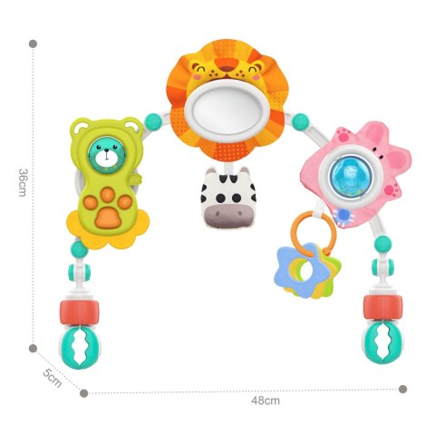 WOOPIE BABY Łuk Sensoryczny Do Łóżeczka I Wózka Zwierzęta Lew Niedźwiedź