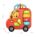 WOOPIE BABY Pianinko Interaktywne Autobus Lew Muzyczne Organki Dźwięki Światła 18m