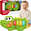 WOOPIE BABY Pianinko Interaktywne Krokodyl Organki Muzyczne Dźwięki Światło 18m+