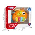 WOOPIE BABY Pianinko Interaktywne Rybka Organki Muzyczne Dźwięki Światło 18m+