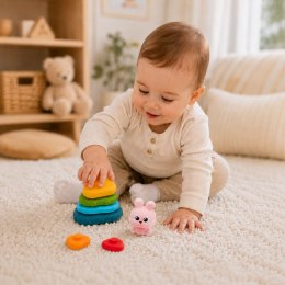 WOOPIE BABY Piramidka Sensoryczna Wieża Sorter Króliczek 6m+