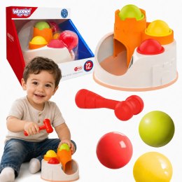 WOOPIE BABY Wbijak Przebijanka Zamek Kule Młotek Zabawka Edukacyjna 12m+
