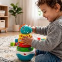 WOOPIE BABY Zabawka Sensoryczna Dino Układanka Piramidka dla Niemowląt