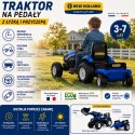  Traktor na Pedały New Holland T8 z Łyżką i Przyczepą 3-7 lat