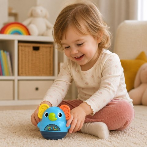 WOOPIE BABY Wańka Wstańka Słonik Grzechotka Sensoryczna Interaktywna 6m+