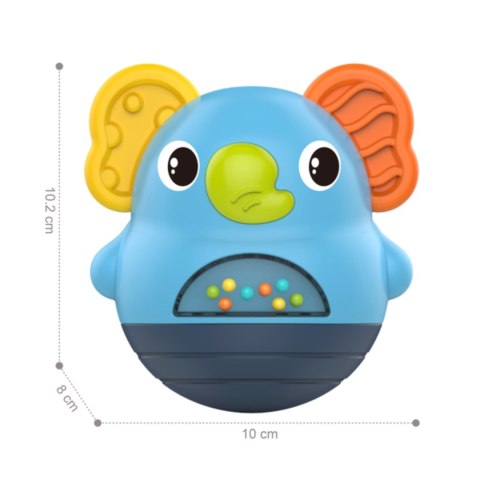 WOOPIE BABY Wańka Wstańka Słonik Grzechotka Sensoryczna Interaktywna 6m+