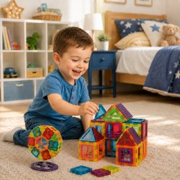 WOOPIE Klocki Magnetyczne 3D Edukacyjne Panele Dla Dzieci