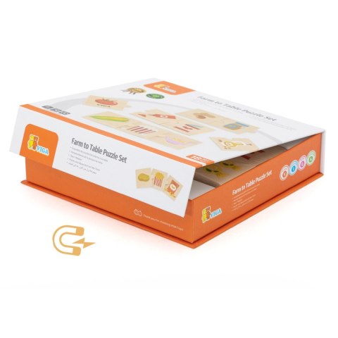  Zestaw Puzzli Odkrywaj Związki Między Naturą a Jedzeniem