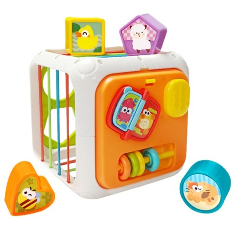  BABY Kostka Edukacyjna Sorter 4w1 Kształty 18m+
