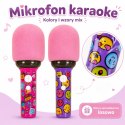  Bezprzewodowy Mikrofon Do Karaoke Z Głośnikiem BT LED Różowy
