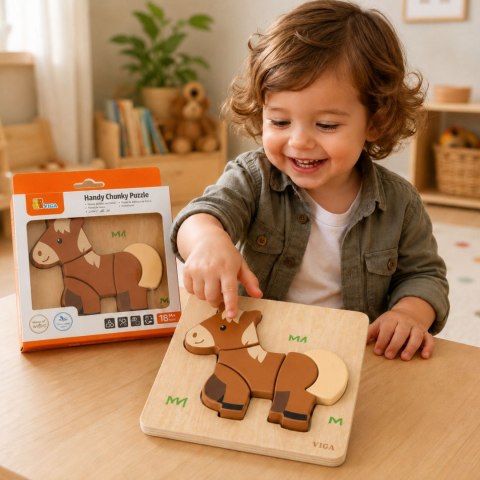  Drewniane Puzzle - Mój Przyjaciel Konik