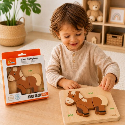  Drewniane Puzzle - Mój Przyjaciel Konik