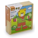  Drewniane Puzzle Układanka Edukacyjna Ubierz Misia Chłopca