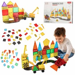 Klocki magnetyczne konstrukcyjne 3D budowa 90 elementów