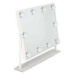 Lusterko do makijażu LED z 10 żarówkami podświetlane kosmetyczne 3 rodzaje barw