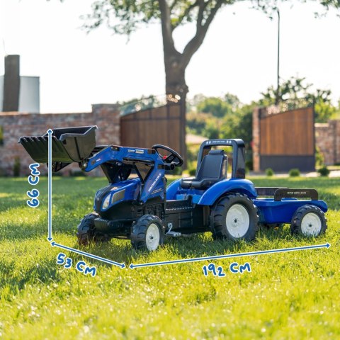  Traktor na Pedały New Holland T8 z Łyżką i Przyczepą 3-7 lat