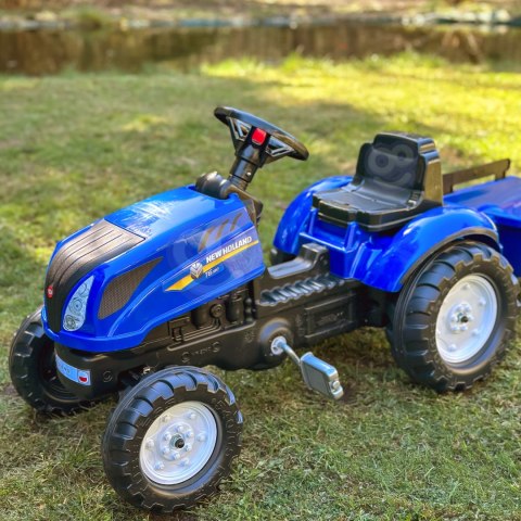FALK Traktor na Pedały New Holland z Przyczepą i Otwieraną Maską 2-5 lat
