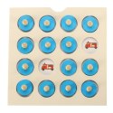 Gra planszowa memory montessori zestaw puzzle drewniane 4 karty