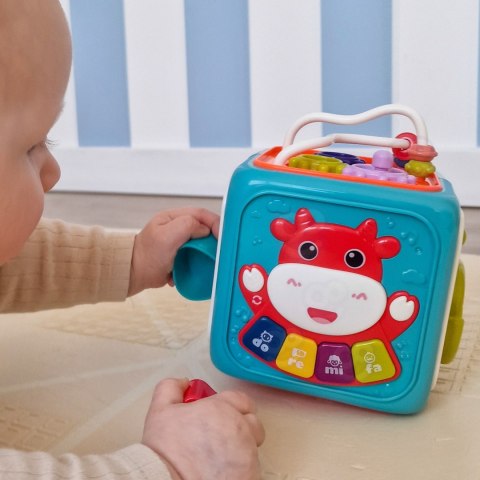 WOOPIE BABY Interaktywna Kostka Sensoryczna Edukacyjna Montessori Sorter 6w1