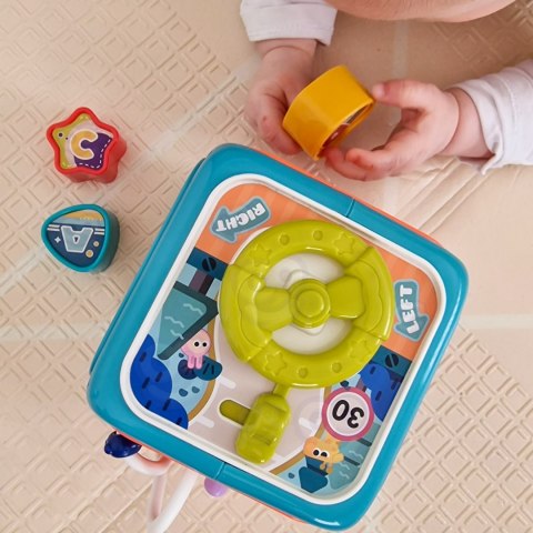WOOPIE BABY Interaktywna Kostka Sensoryczna Edukacyjna Montessori Sorter 6w1