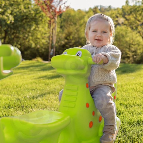 WOOPIE Bujak Wieloosobowy Dino Huśtawka Równoważna Jasno Zielony