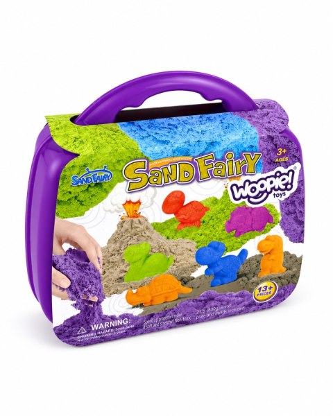  Zestaw Piasku Kinetycznego Dinozaury 13 el