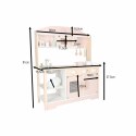 Kuchnia dla dzieci drewniana MDF MODERN CLASSIC akcesoria 82cm różowa