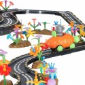 Tor wyścigowy samochodowy magnetyczny 2 pojazdy świecące 310 elementów